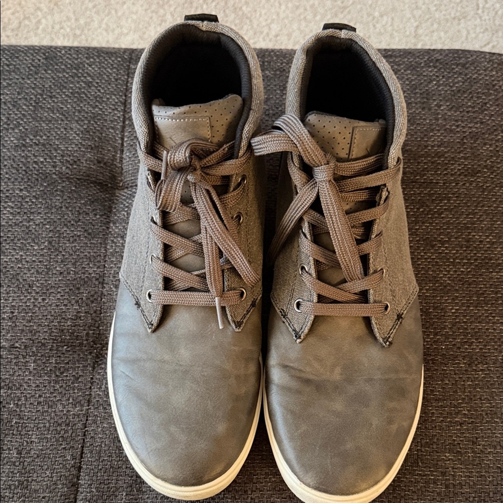 Men's Stylish Gray High-Top Sneakers